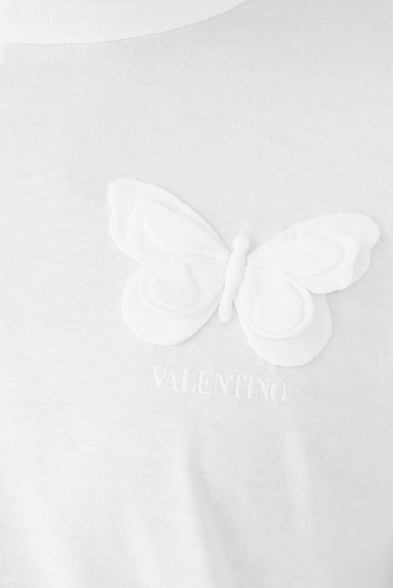 Butterfly Embroidered T-Shirt